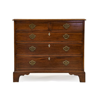 Lot 607 - A George III Mahogany, Satinwood Banded and...