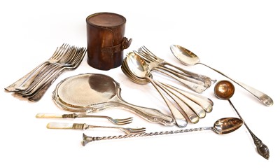 Lot 60 - A collection of silver and silver plate,...