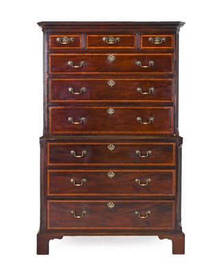 Lot 697 - A George III Mahogany, Tulipwood-Banded and...