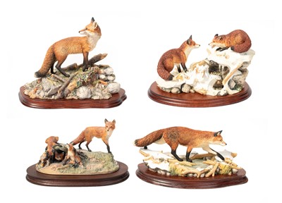 Lot 1122 - Border Fine Arts Fox Models Comprising