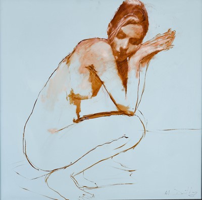 Lot 1155 - Mark Demsteader (b.1963) "Crouching Nude"...