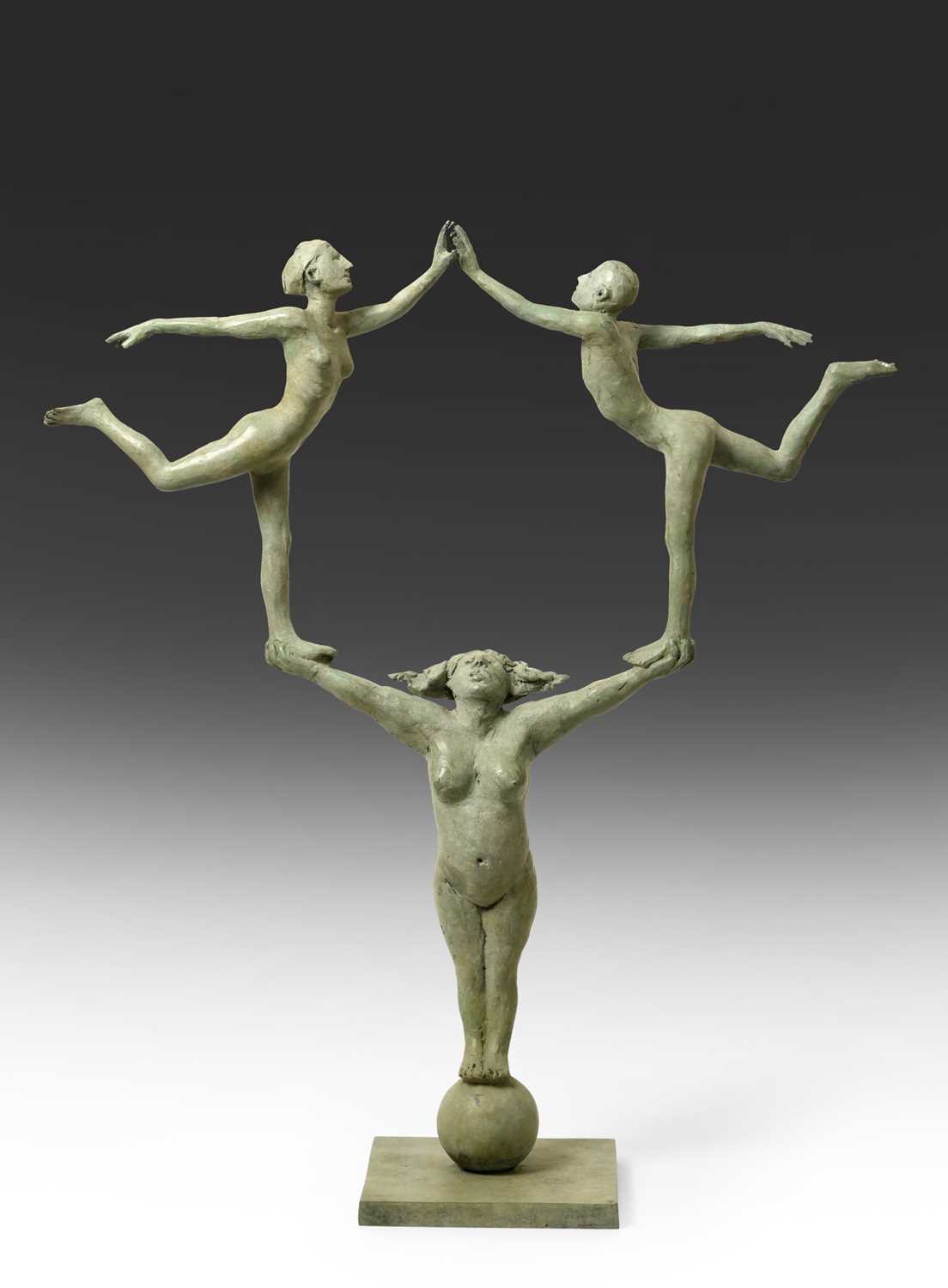 Lot 1131 - Michael Duhan (b.1956) Irish Tower of acrobats...