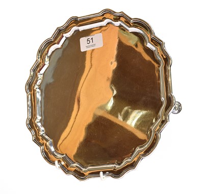 Lot 51 - A George V Silver Salver, by Charles Stuart...