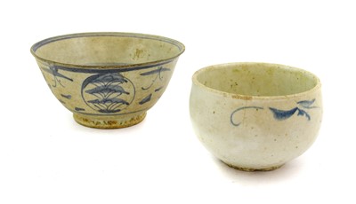 Lot 162 - A Korean Porcelain Bowl, Joseon, of ovoid form,...