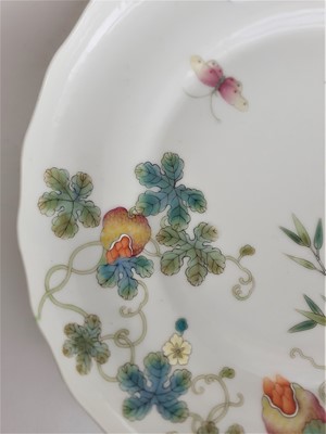 Lot 138 - A Pair of Chinese Porcelain "Bitter Melon"...