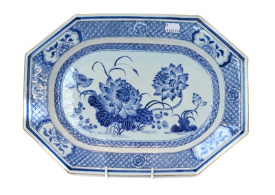 Lot 119 - A late 18th Century Chinese export canted...