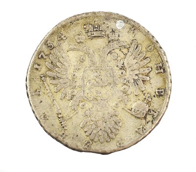 Lot 181 - Imperial Russia, Anna (1730-1740) Rouble 1734,...