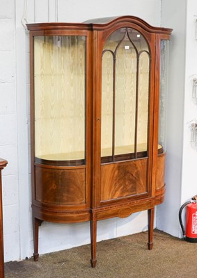 Lot 1316 - An Edwardian mahogany display cabinet with...