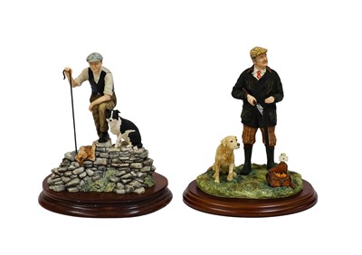 Lot 1041 - Border Fine Arts 'A Right and Left' (Labrador and Master)