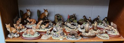 Lot 1171 - Border Fine Arts Fox, Badger and Otter Models...