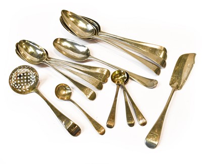 Lot 137 - A Collection of George II and Later Flatware,...