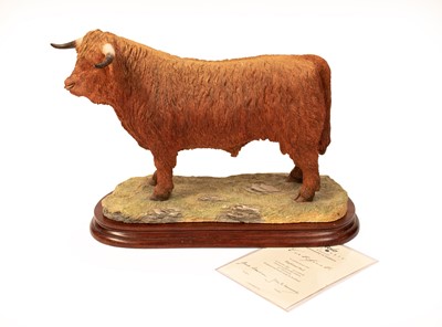 Lot 1099 - Border Fine Arts 'Highland Bull' (Style Three)