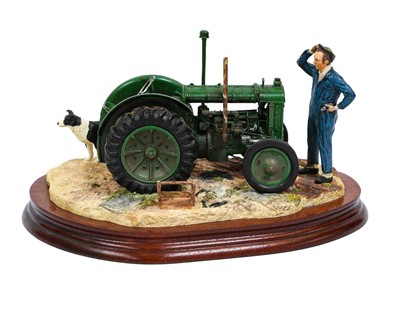 Lot 1039 - Border Fine Arts 'Won't Start' (Tractor, Farmer and Collie)