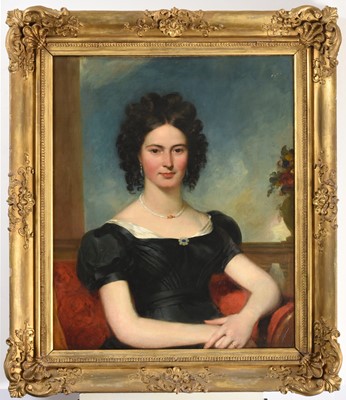 Lot 1117 - Alexandre Mosses (1793-1837) Portrait of an...