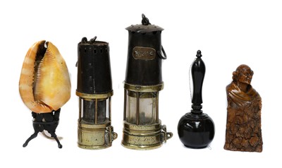 Lot 289 - A Johnson, Clapham & Morris miners safety lamp,...