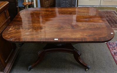 Lot 1388 - An early 19th century crossbanded mahogany...