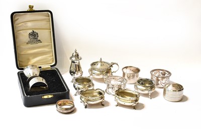Lot 13 - A collection of assorted silver, including:...