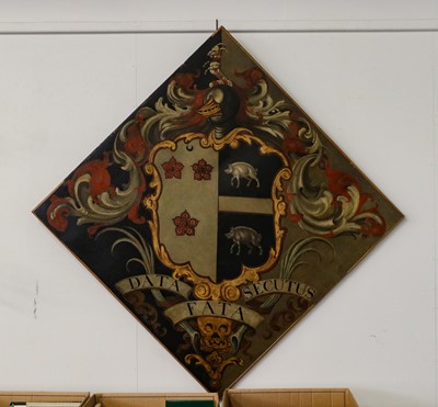 Lot 1235 - British School Coat of Arms with the motto...