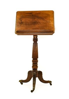 Lot 610 - A George IV Carved Mahogany Reading Table, 2nd...