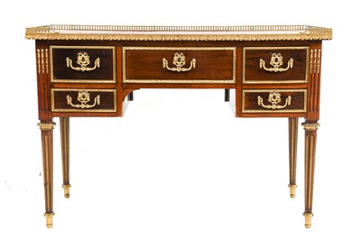 Lot 857 - ~ A French Louis XVI-Style Mahogany and Gilt...