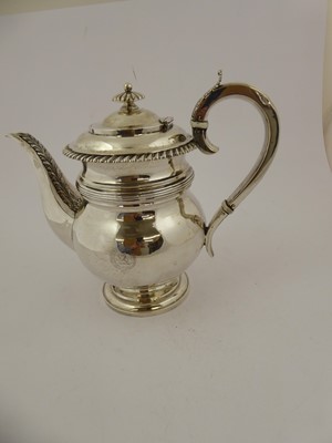 Lot 2093 - A George IV Provincial Silver Coffee-Pot