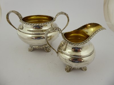 Lot 2084 - A Three-Piece Victorian Provincial Silver Tea-Service