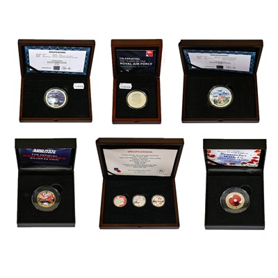 Lot 440 - Mixed Commemorative Silver Proof Coins and...