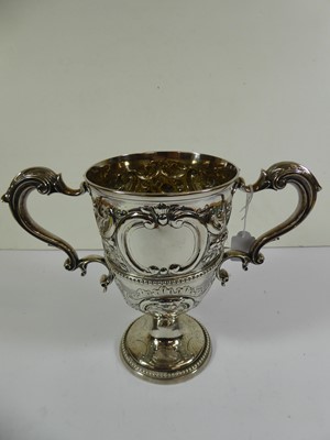 Lot 2018 - A George III Provincial Silver Two-Handled Cup