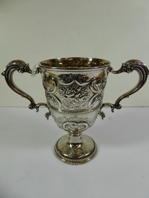 Lot 2018 - A George III Provincial Silver Two-Handled Cup