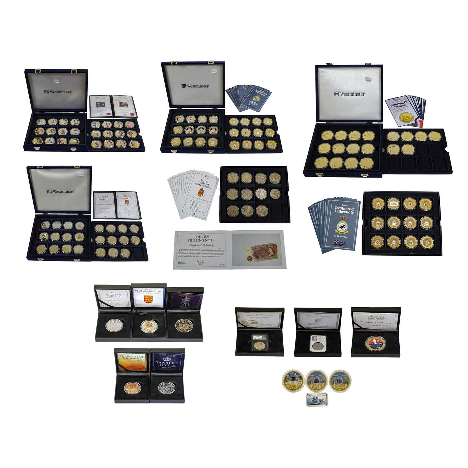 Lot 425 - A Large Collection of Commemorative Coins and...