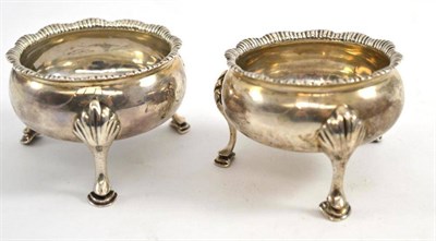 Lot 76 - A pair of George III silver table salts, London 1818