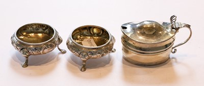 Lot 107 - A Victorian Silver Mustard-Pot and a Pair of...