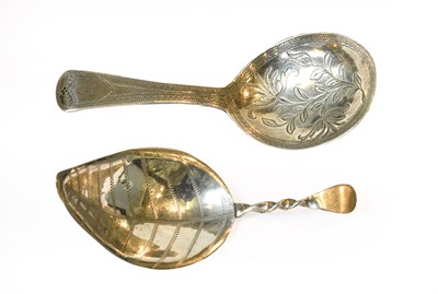Lot 120 - Two George III Silver Caddy-Spoons, One by...