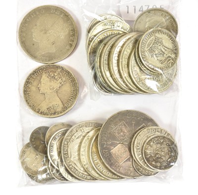 Lot 185 - Pre-1920 British Silver Coinage, including a...