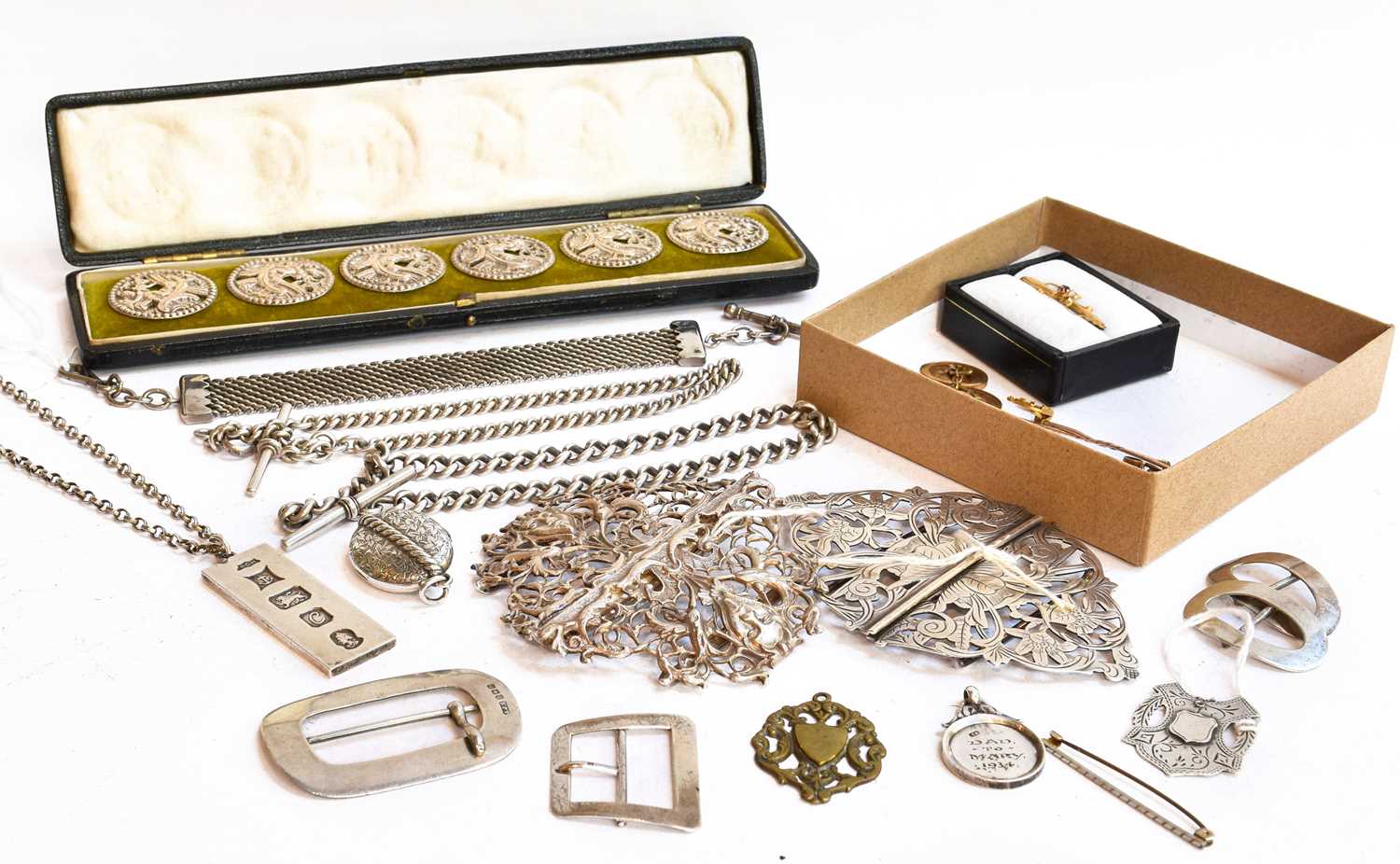 Lot 63 - A Collection of assorted silver objects of...