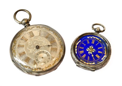 Lot 188 - A Masonic Watch Case, two silver watches, a...