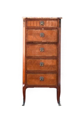 Lot 850 - A French Late 19th Century Kingwood Straight...