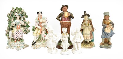 Lot 336 - A 19th century Continental porcelain figure...
