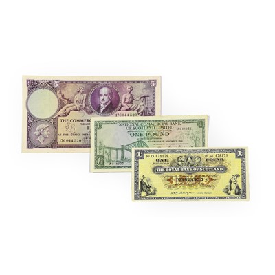 Lot 461 - 3 x Scottish Banknotes, to include: National...