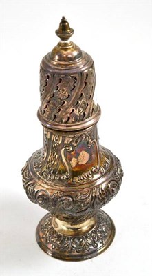 Lot 97 - Large silver Georgian style caster