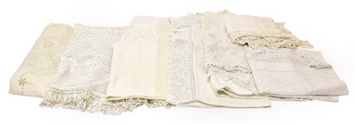 Lot 2183 - Assorted White Linen and Textiles, comprising...
