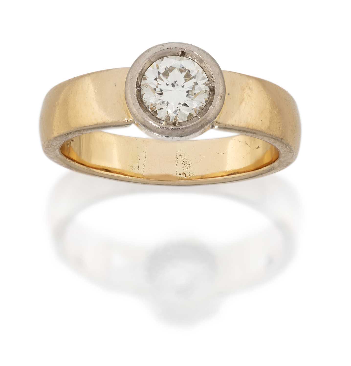 Lot 75 - A Diamond Solitaire Ring, the round brilliant...