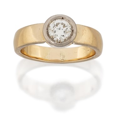 Lot 75 - A Diamond Solitaire Ring, the round brilliant...