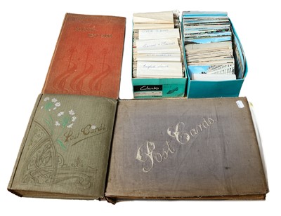 Lot 255 - A large box containing two shoe boxes and...