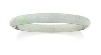 Lot 2101 - Two Jadeite Pendants and A Jadeite Bangle, the...