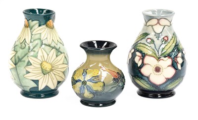 Lot 313 - A Modern Moorcroft vase, Summer Lawn by Rachel...