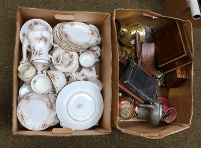 Lot 366 - Five boxes of miscellaneous items including...