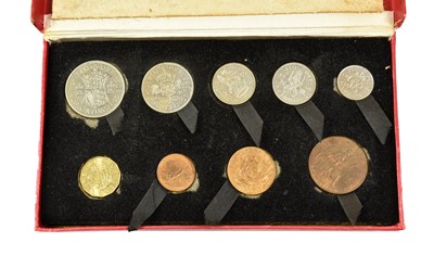 Lot 396 - George VI, Mid-Century Proof Set 1950, 9 coins...