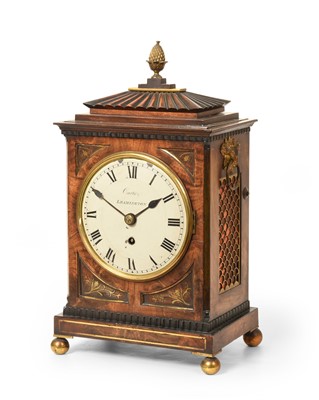 Lot 312 - A Regency Mahogany Table Timepiece, signed...