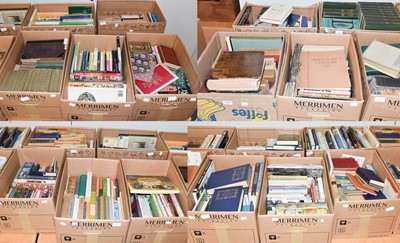 Lot 1270 - Twenty-two boxes of books, including: religion,...